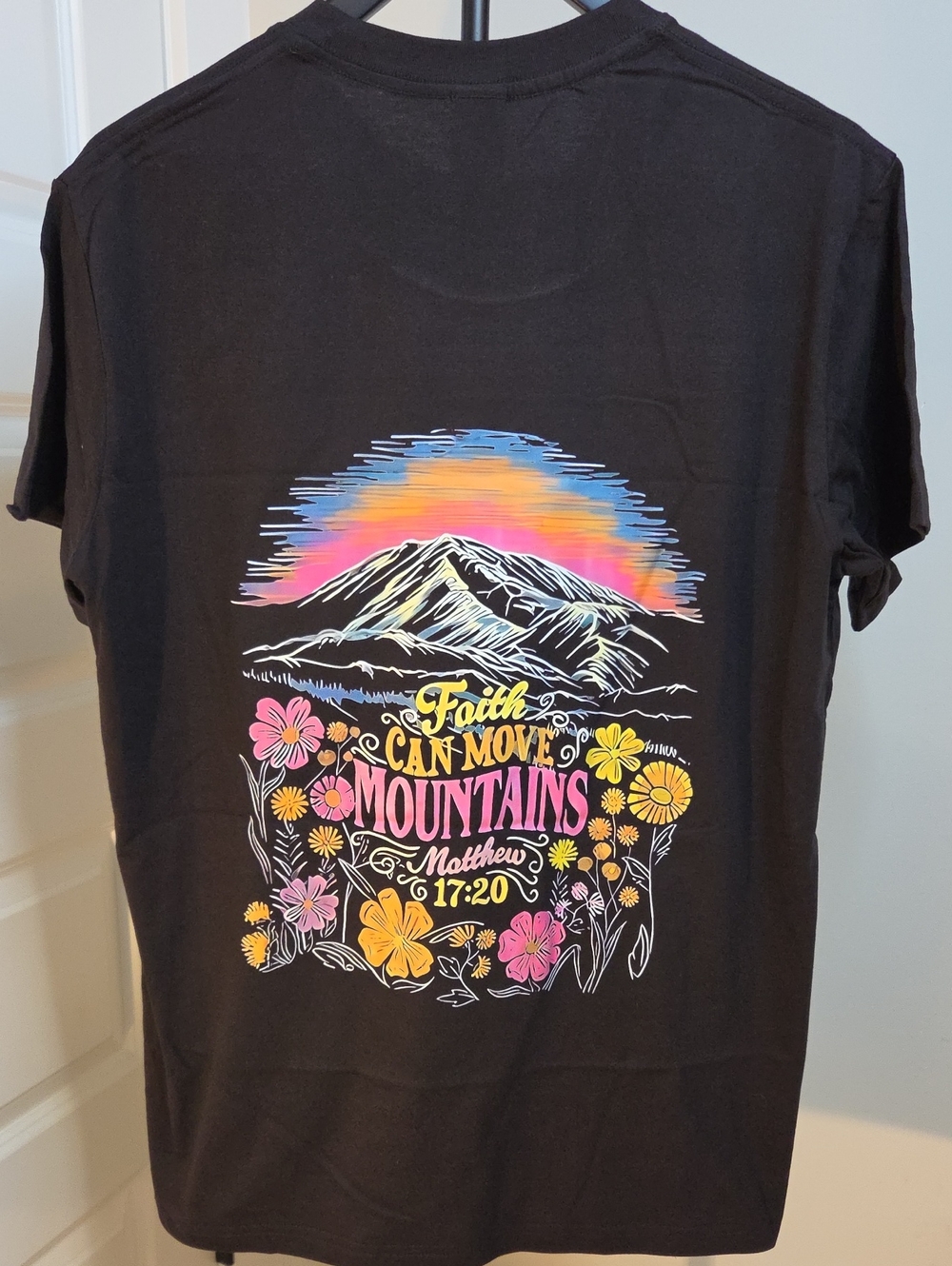 HALOO Unisex  Faith Graphic Black T-Shirt XL